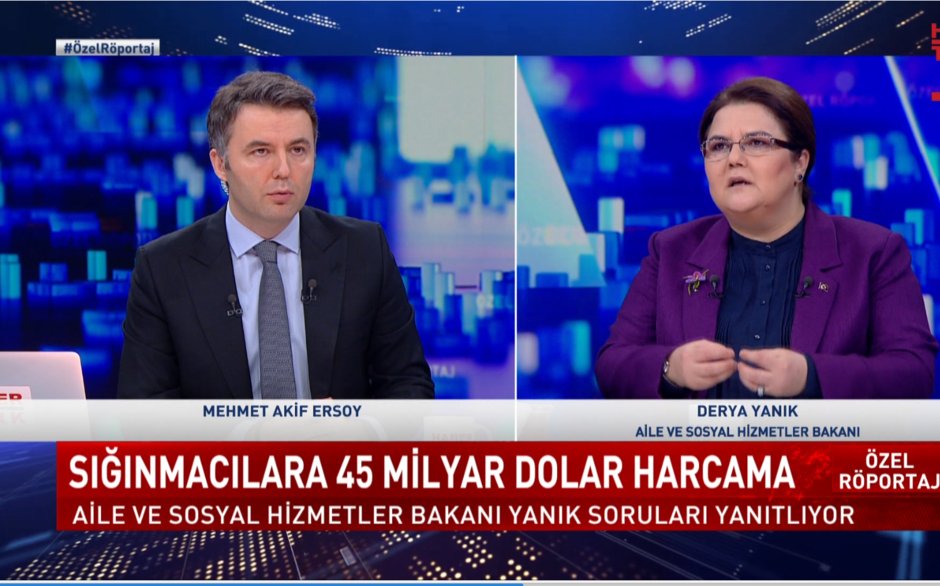 Özel Yayın - 24 Kasım 2022 (Aile ve Sosyal Hizmetler Bakanı Derya Yanık Habertürk'te)