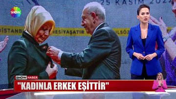 ''Kadınla erkek eşittir''