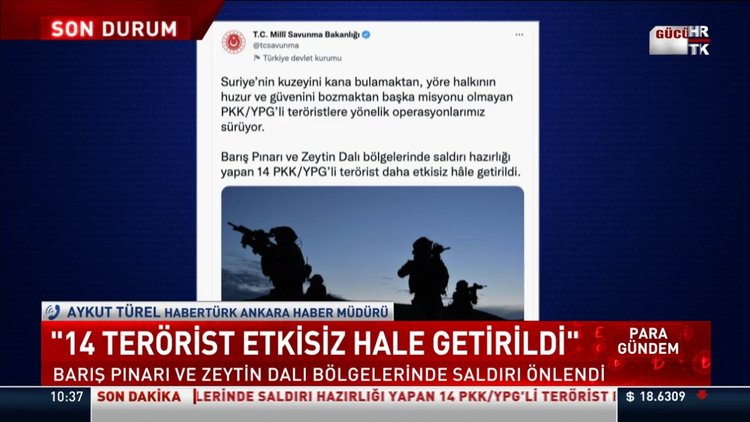 14 terörist etkisiz hale getirildi