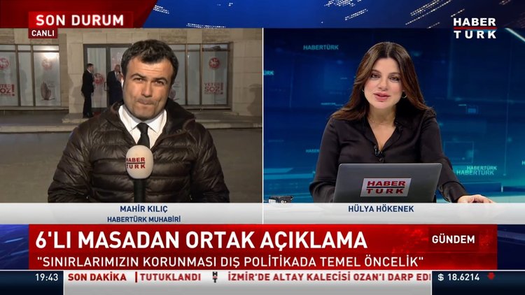 Altılı masadan ortak açıklama