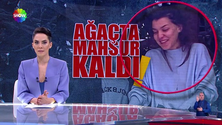 Kedisini kurtarmak isterken mahsur kaldı