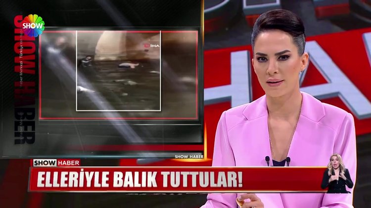Elleriyle balık tuttular!