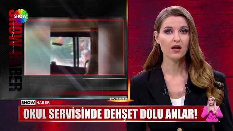 Okul servisinde dehşet dolu anlar!