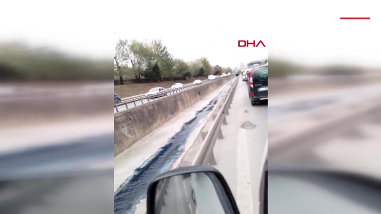 Ayvalıdere'de mavi renkte akan su endişe yarattı