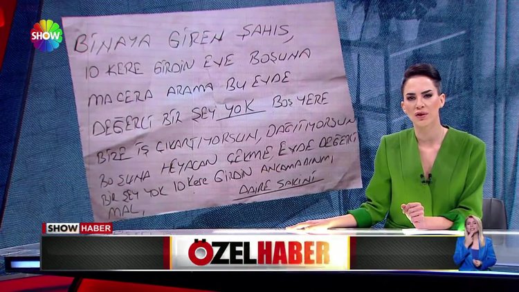 Hırsızlara notlu çağrı!