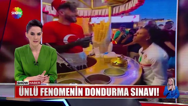 Ünlü fenomenin dondurma sınavı!