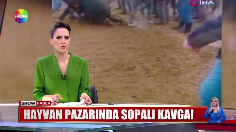 Hayvan pazarında sopalı kavga!