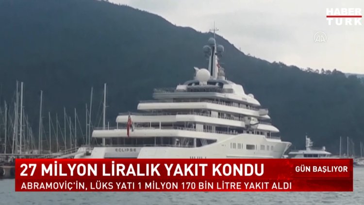 Roman Abramovich, Marmaris&#039;te yatı için 1 milyon 170 bin litre yakıt aldı - 9 Aralık 2022