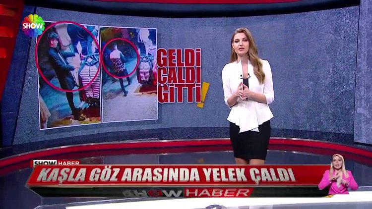 Kaşla göz arasında yelek çaldı