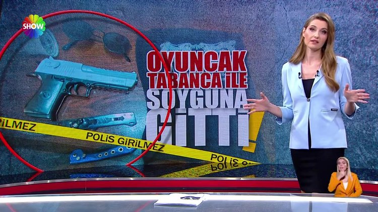 Oyuncak silahla soymaya kalktı