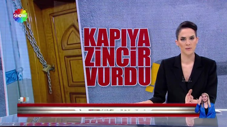 Kiracısının kapısına zincir vurdu!