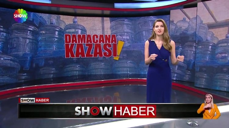 Arabaya damacana çarptı!