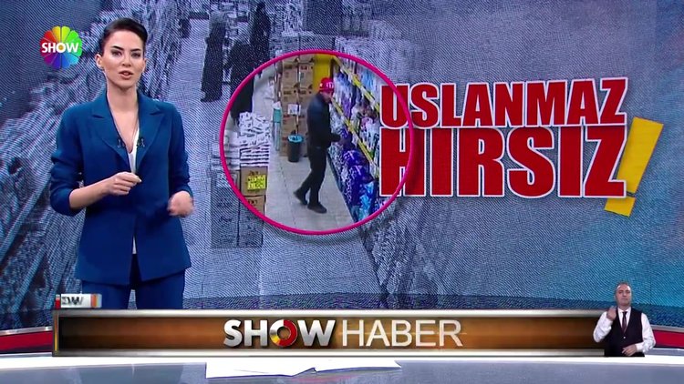 O hırsız bu kez de markete girdi!