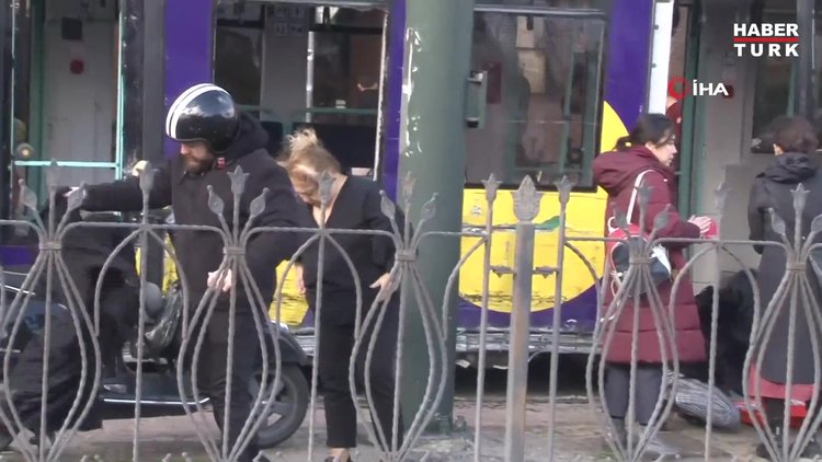 Kabataş'ta tramvay kazası