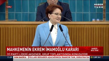 İYİ Parti lideri Akşener'den açıklamalar