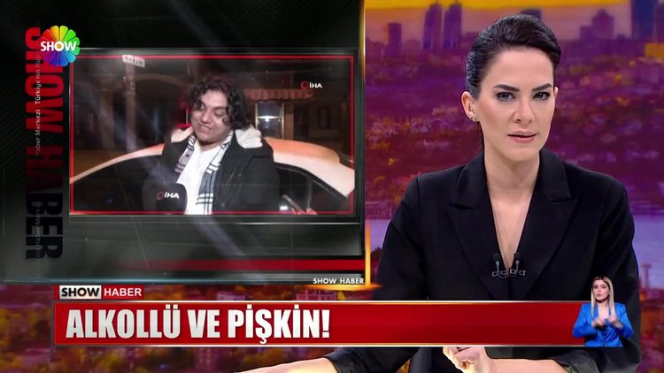 Alkollü ve pişkin!