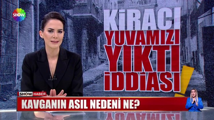 Ev sahibi-kiracı kavgası kamerada