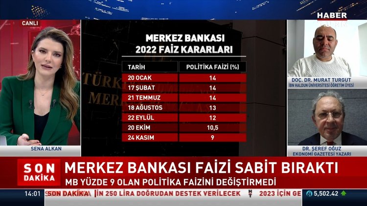 Merkez Bankası faiz kararını açıkladı