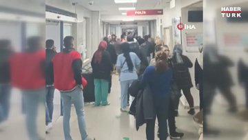 Kızları balkondan düştü, aileler hastanede birbirine girdi