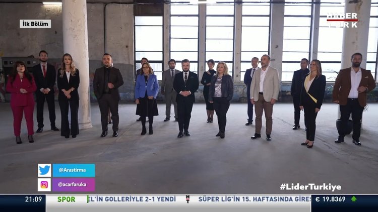 Lider Türkiye'nin 16 yarışmacısı