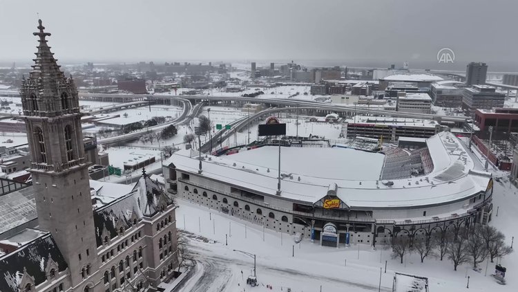 ABD'yi etkisi altına alan kutup soğukları Buffaloyu hayalet kente çevirdi