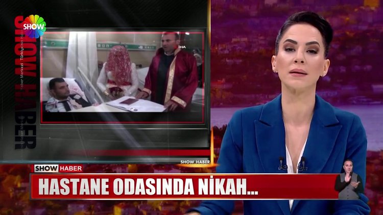 Hastane odasında nikah...