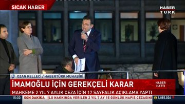Ekrem İmamoğlu için gerekçeli karar!