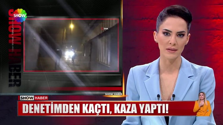 Denetimden kaçtı, kaza yaptı!