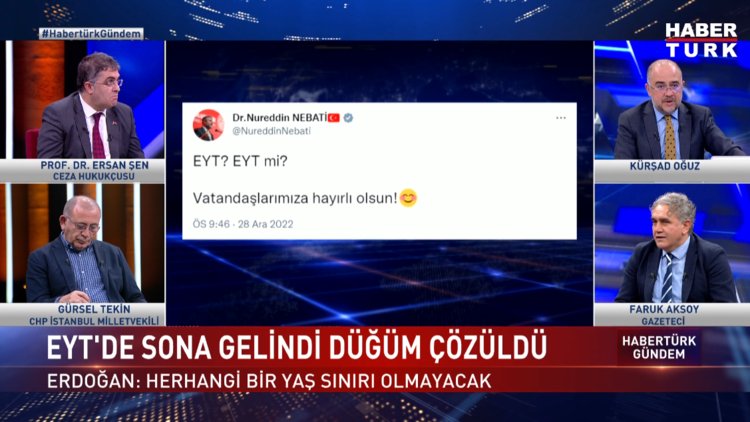 Habertürk Gündem - 29 Aralık 2022 (Emekli maaşı açlık sınırını geçer mi, altında mı kalır?)