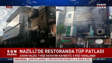 Aydın Büyükşehir Belediye Başkanı Özlem Çerçioğlu: Patlamanın ardından çıkan yangın kontrol altına alındı, söndürüldü