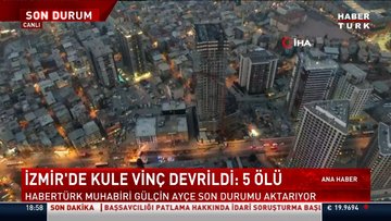 İzmir'de otel inşaatında kaza