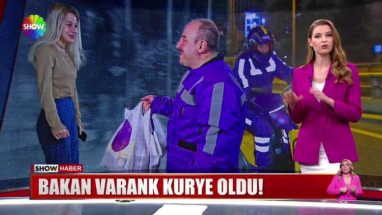Bakan Varank kurye oldu!