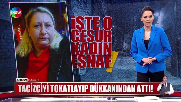 Tacizciyi tokatlayıp dükkanından attı!