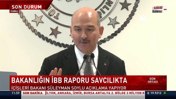 İçişleri Bakanı Süleyman Soylu'dan açıklama