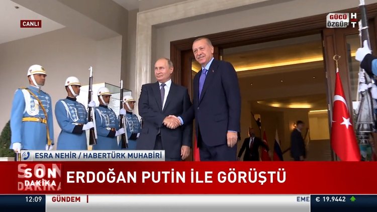 Cumhurbaşkanı Erdoğan, Putin ile görüştü