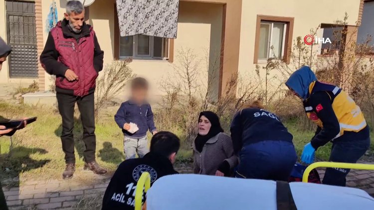 Evinde bıçaklı hırsızı gören kadın çocuğu ile balkondan atladı