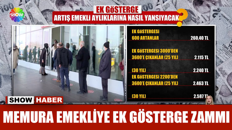 Memura emekliye ek gösterge zammı