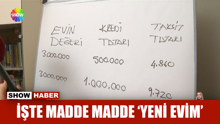 İşte madde madde 'Yeni Evim'
