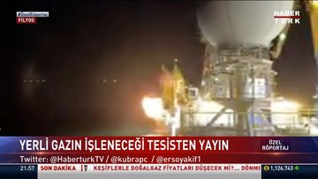 Yerli gazın yanan hali Habertürk TV'de
