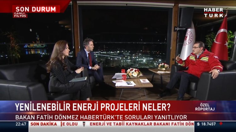 Enerji ve Tabii Kaynaklar Bakanı Fatih Dönmez'den Habertürk'e açıklamalar - 2