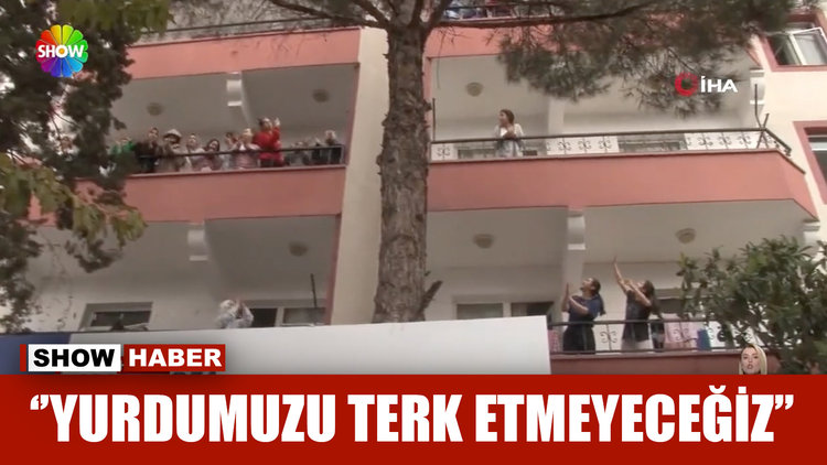 Kız yurdunda taşınma protestosu