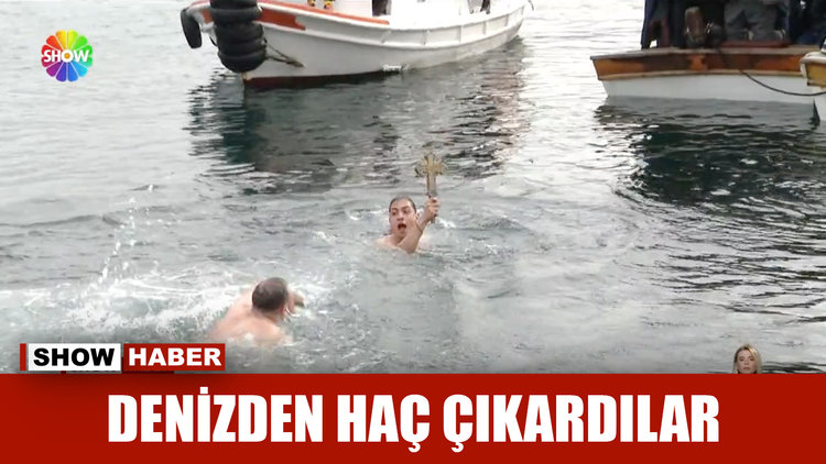 Denizden haç çıkardılar