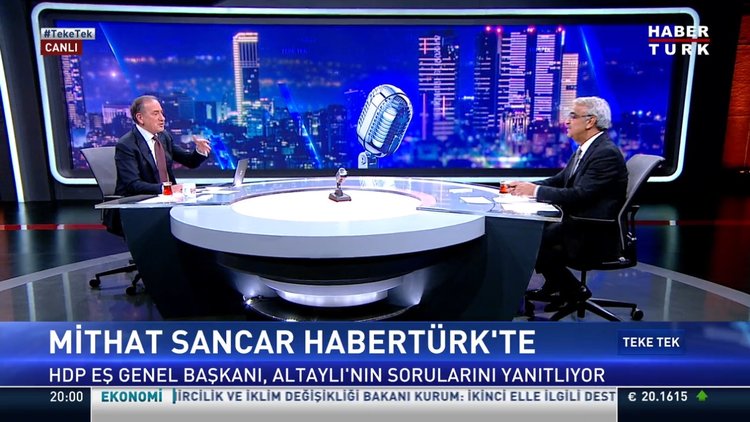 HDP Eş Genel Başkanı Mithat Sancar'dan Habertürk'e açıklamalar