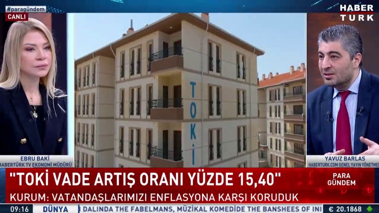 TOKİ vade artış oranı %15,4 oldu