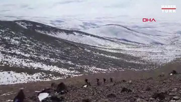 Kuraklık, Hayal Dağı'na zirve tırmanışı yapan dağcıların fotoğraflarında  