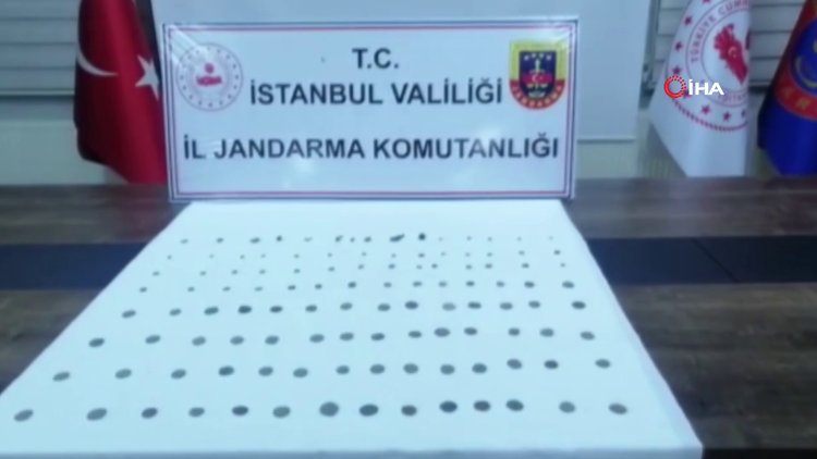 Jandarmadan tarihi eser operasyonu: Bizans, Roma ve Osmanlı dönemine ait olduğu değerlendirilen 108 adet tarihi eser ele geçirildi
