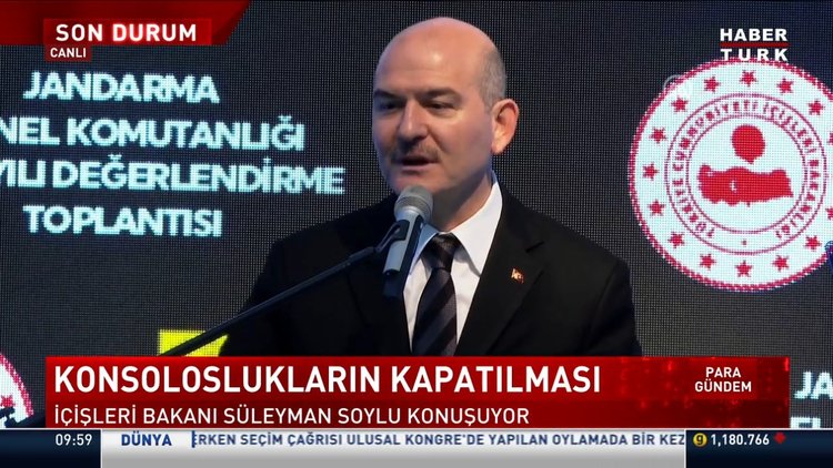 İçişleri Bakanı Soylu'dan konsoloslukların kapatılmasına ilişkin açıklama