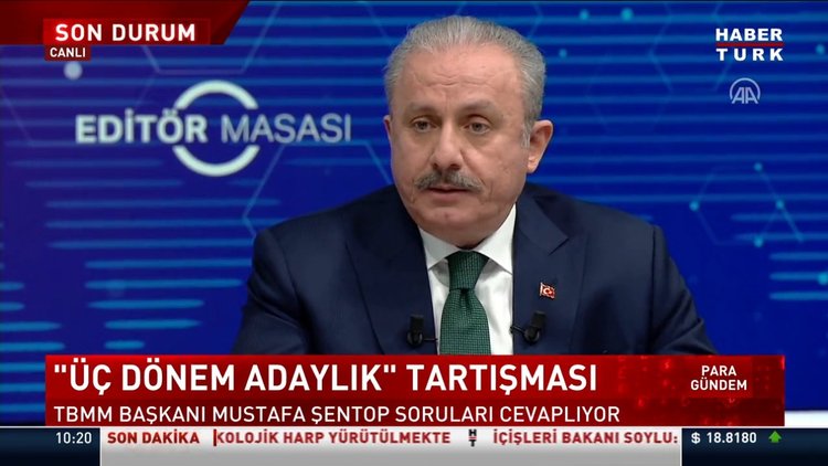 TBMM Başkanı Şentop'tan Cumhurbaşkanı Erdoğan'ın adaylığı açıklaması