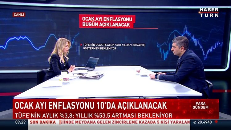 Ocak ayı enflasyonu 10'da açıklanacak