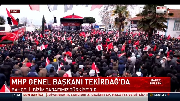 MHP Lideri Bahçeli Tekirdağ'da